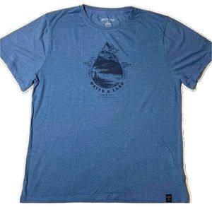 United By Blue Water & Land shirt. NWOT Blue. Large